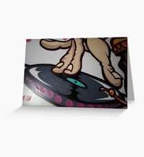 Grafitti DJ Greeting Card