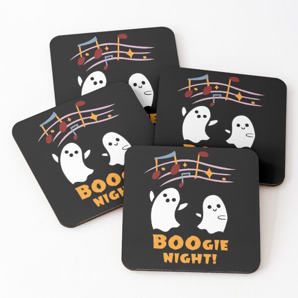 Item preview, BOOgie night! - dancing ghosts and music notes designed and sold by popanato.