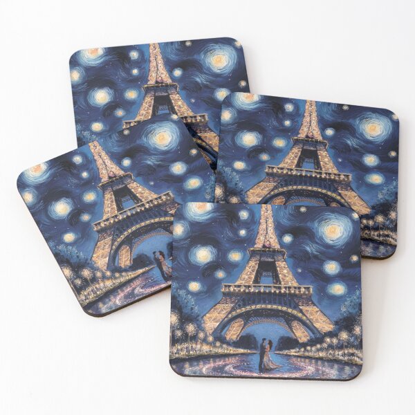 Item preview,  Eiffel Tower in Van Gogh's distinctive style designed and sold by Travelcommodity.