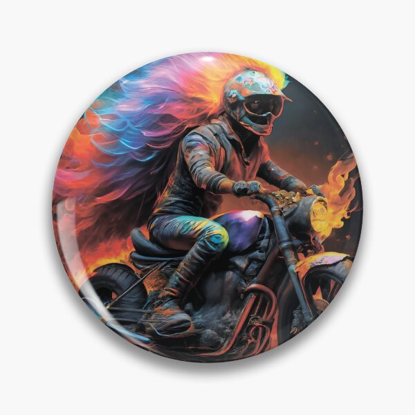 Item preview, Motorcycle in flames. Motorcyclist designed and sold by MagelliShop.