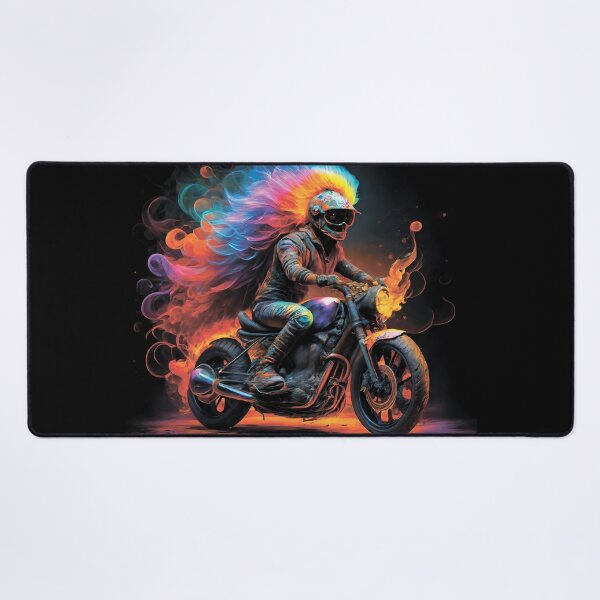 Item preview, Motorcycle in flames. Motorcyclist designed and sold by MagelliShop.