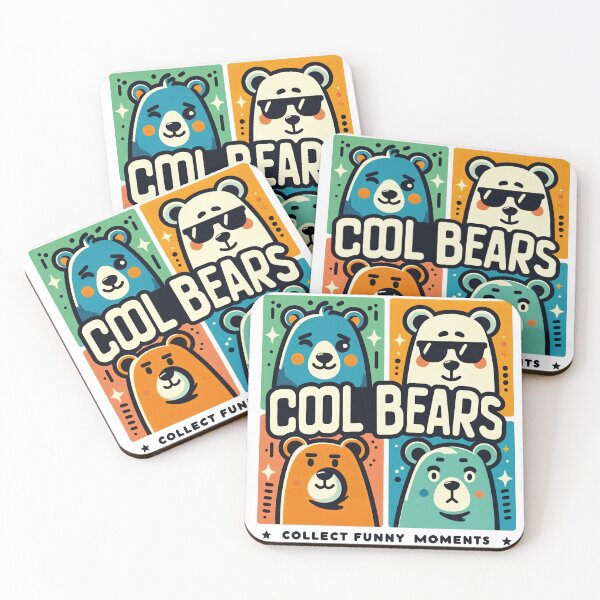 Item preview, COOL BEARS, COLLECT FUNNY MOMENTS, Fumy CARTOON BEARS  designed and sold by Pixel Perfect.