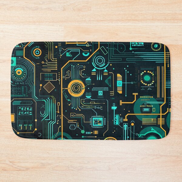 Item preview, circuit boards and abstract tech shapes designed and sold by sand-stone.