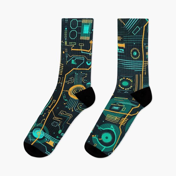 Item preview, circuit boards and abstract tech shapes designed and sold by sand-stone.