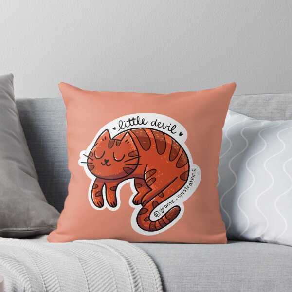 Item preview, Little devil cat designed and sold by GramsIllustrate.