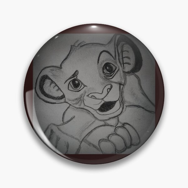 Item preview, Lion kings Simba as a cub designed and sold by Katchtattoo.