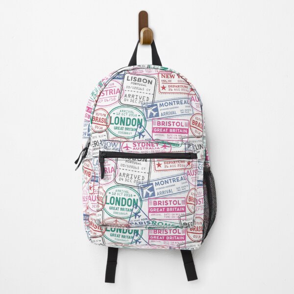 Item preview, Travel Passport Visa Stamp Pattern designed and sold by LMStudioDesigns.