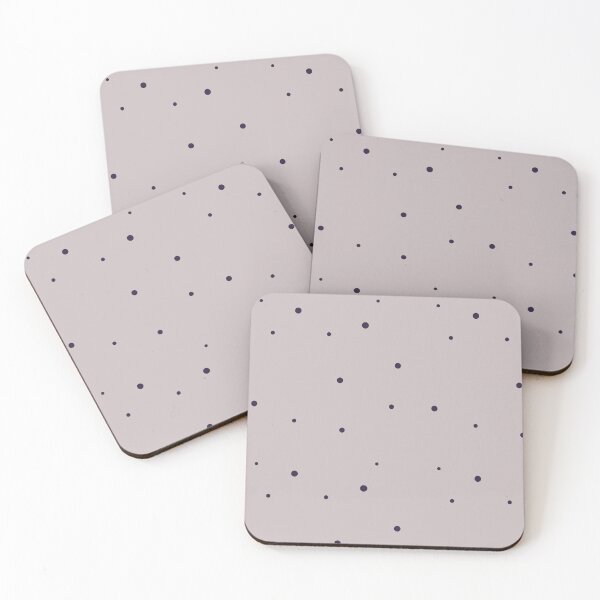 Item preview, Pretty dark blue polka dot  cosmic retro print designed and sold by HandmadeMood.