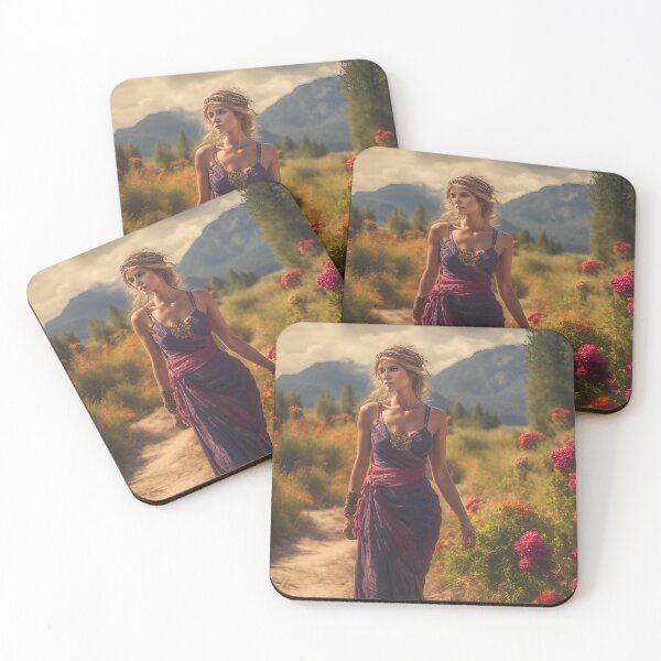 Item preview, The girl in the meadow designed and sold by vatisa.