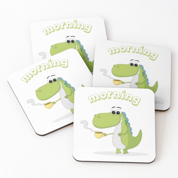 Item preview, Morning Dinosaur Set Sticker designed and sold by ZackArt09.