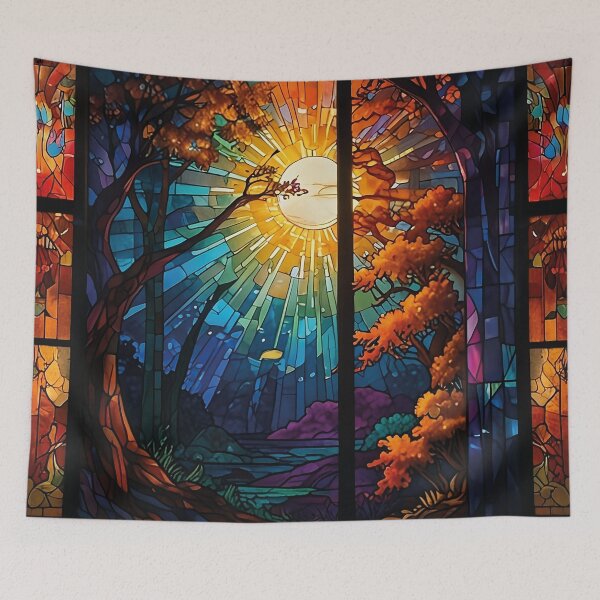Item preview, Luz a través de los árboles, vidrieras de la naturaleza. designed and sold by Designial.