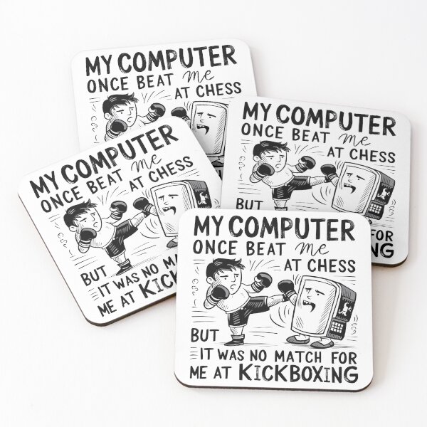 Item preview, Computer vs. Kickboxing designed and sold by LaughWear Co..