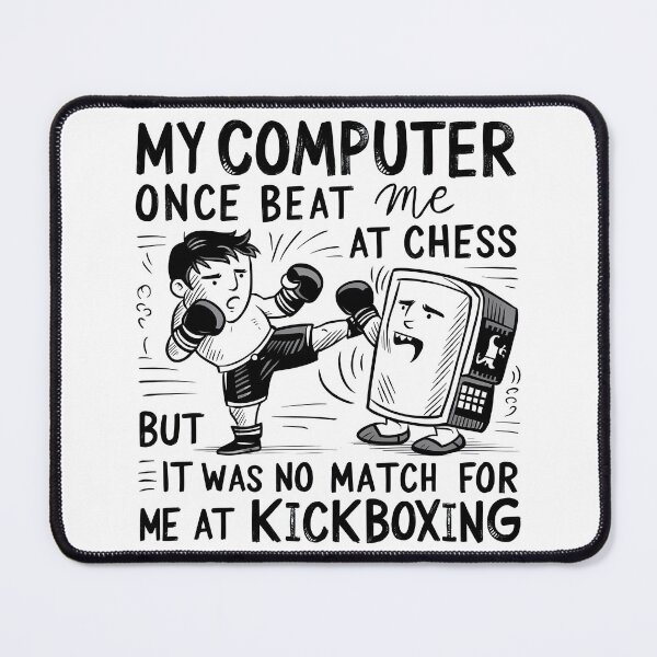 Item preview, Computer vs. Kickboxing designed and sold by LaughWear Co..