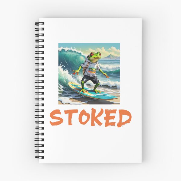 Item preview, Cool Frog Surfer Dude in water color paint designed and sold by EmeraldCauldren.