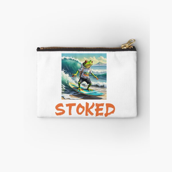 Item preview, Cool Frog Surfer Dude in water color paint designed and sold by EmeraldCauldren.