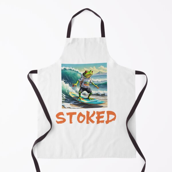 Item preview, Cool Frog Surfer Dude in water color paint designed and sold by EmeraldCauldren.