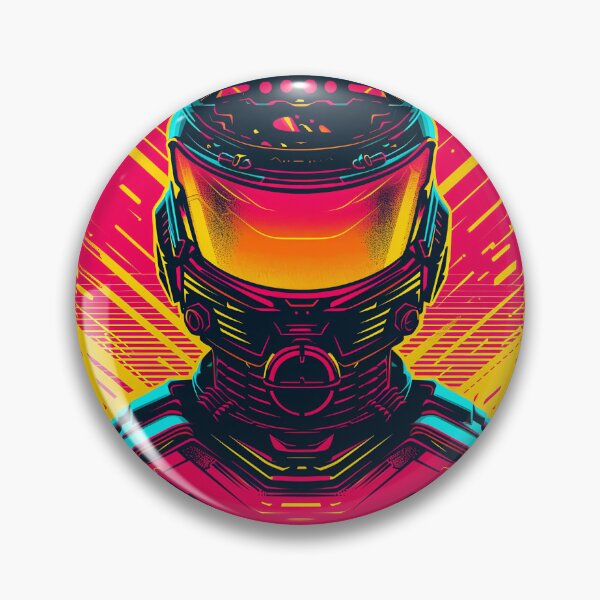 Item preview, Neon Cyber Warrior designed and sold by Retro Type.