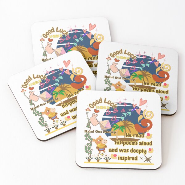 Item preview, Zishiwood brand graphics read aloud Lucky Puppy, read aloud, Puppy Pet, Whimsical Sushi, info, flowers, white yellow house, retro fashion combined with modern style. Zishiwood. Lucky Puppy  designed and sold by Zishiwood.