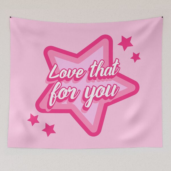 Item preview, Love That For You! Pink Star designed and sold by ZenStitchMotifs.