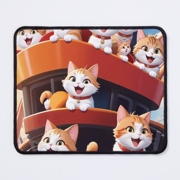 Item preview, Kittens Ride on a Rollercoaster designed and sold by M-Y-A-R-T-.