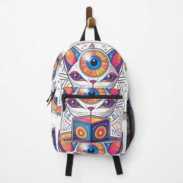 Item preview, Third Eye Hippy Kitty Sticker designed and sold by CatStickershere.