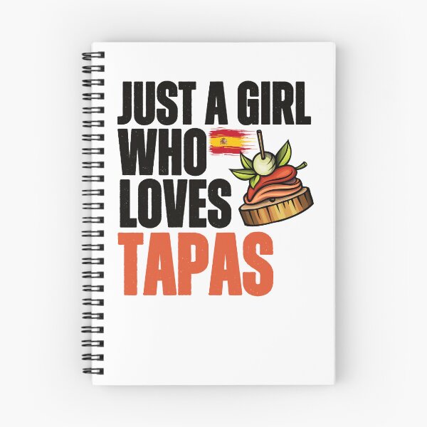 Item preview, Tapas T-Shirt, Just a girl who loves tapas,  Distressed Spanish Food Shirt & Funny Tapas Gift  designed and sold by SlocifieShop.