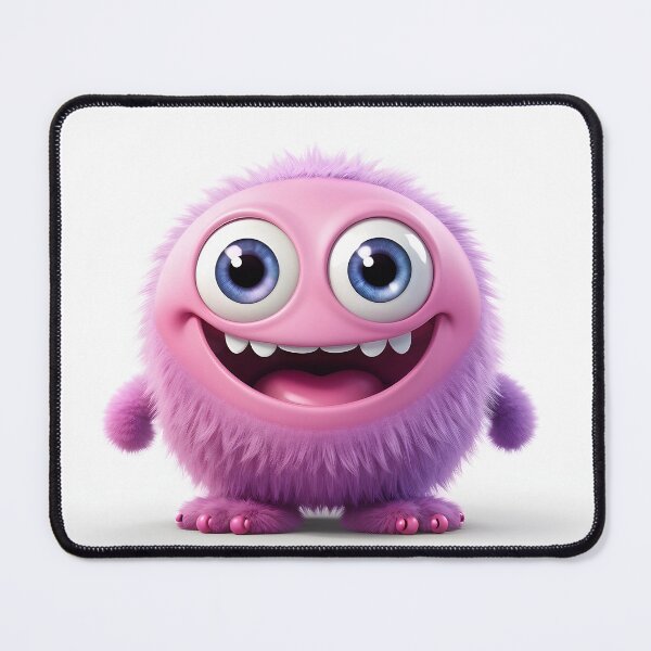 Item preview, Smiling Pink Furry Creature designed and sold by Freewebnuaiart.