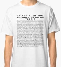 Skippy's List Archaeology edition Classic T-Shirt