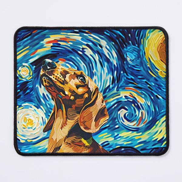 Item preview, Starry Night Dachshund Van Gogh Dog Inspired designed and sold by Vangoholic.