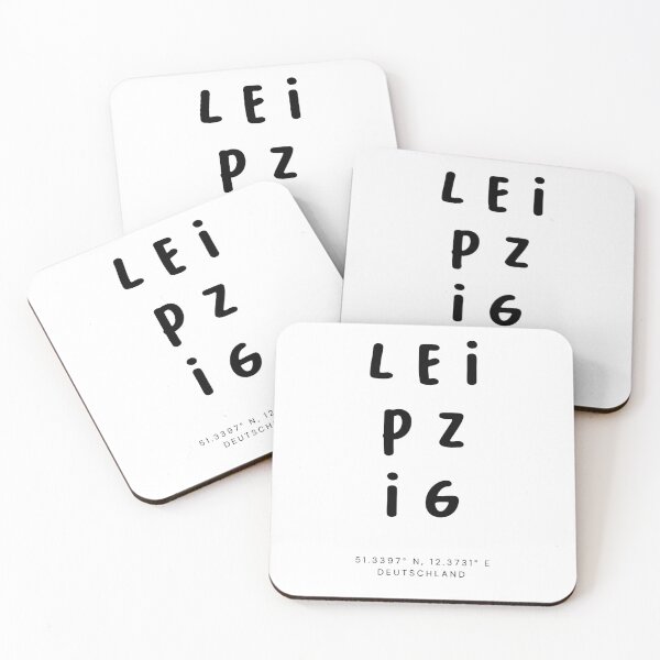 Item preview, Leipzig | Typography Design | Design Map Coordinates designed and sold by RM-Journey.