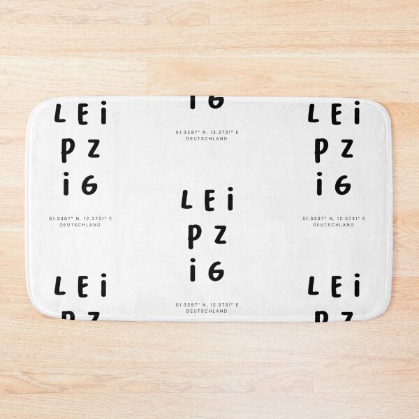 Item preview, Leipzig | Typography Design | Design Map Coordinates designed and sold by RM-Journey.