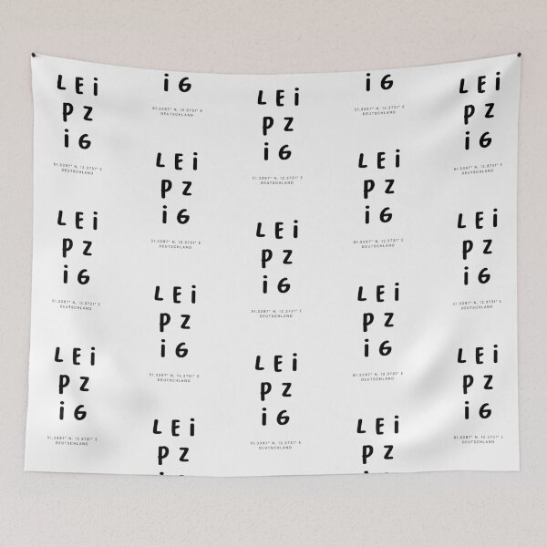 Item preview, Leipzig | Typography Design | Design Map Coordinates designed and sold by RM-Journey.