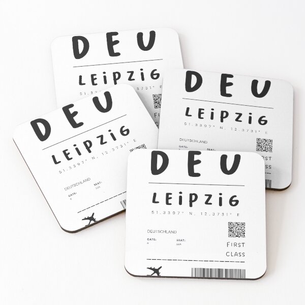 Item preview, Leipzig | Plane Ticket Design | Traveling | Tourists designed and sold by RM-Journey.