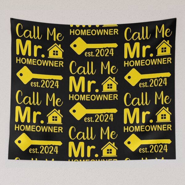 Item preview, Call Me Mr Homeowner 2024 - in yellow designed and sold by EmeraldeaArt.