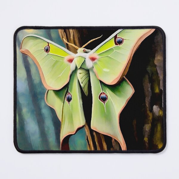Item preview, A Luna Moth on a tree designed and sold by Island Art Studios.