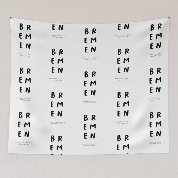 Item preview, Bremen | Typography Design | Design Map Coordinates designed and sold by RM-Journey.