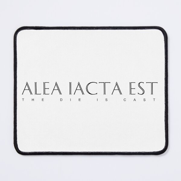 Item preview, Latin Inspirational Quote: Alea Iacta Est (The Die is Cast) designed and sold by Elvin Dantes.