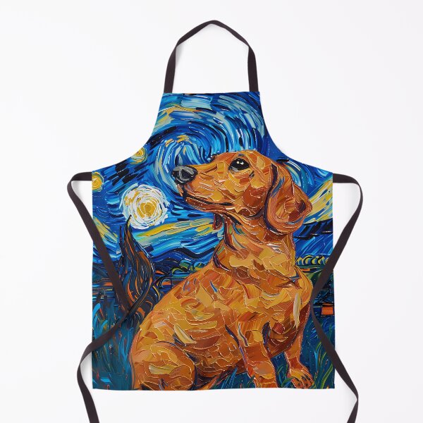 Item preview, Starry Night Dachshund Van Gogh Dog designed and sold by Vangoholic.