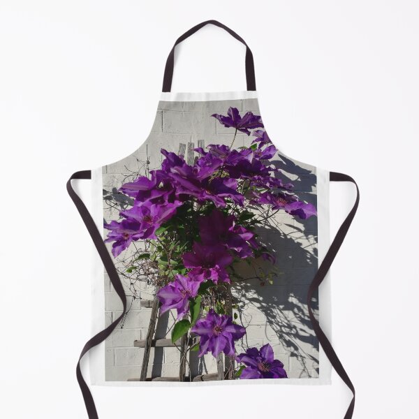 Item preview, Purple clematis trellis photograph designed and sold by esvb.