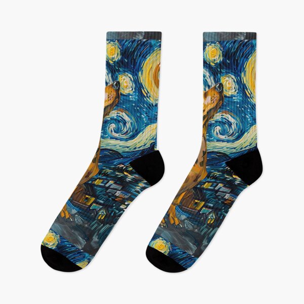 Item preview, Starry Night Dachshund Van Gogh Dog designed and sold by Vangoholic.