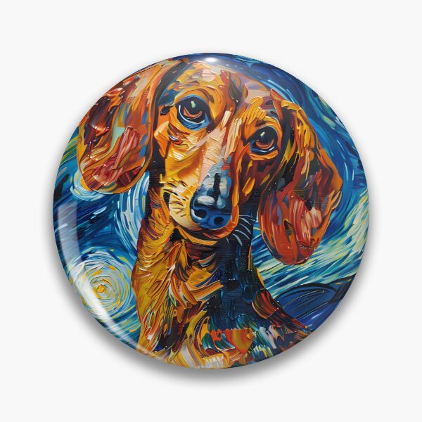 Item preview, Starry Night Dachshund Van Gogh Dog designed and sold by Vangoholic.