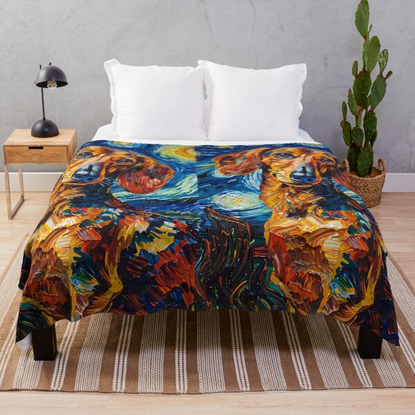 Item preview, Starry Night Dachshund Van Gogh Dog designed and sold by Vangoholic.