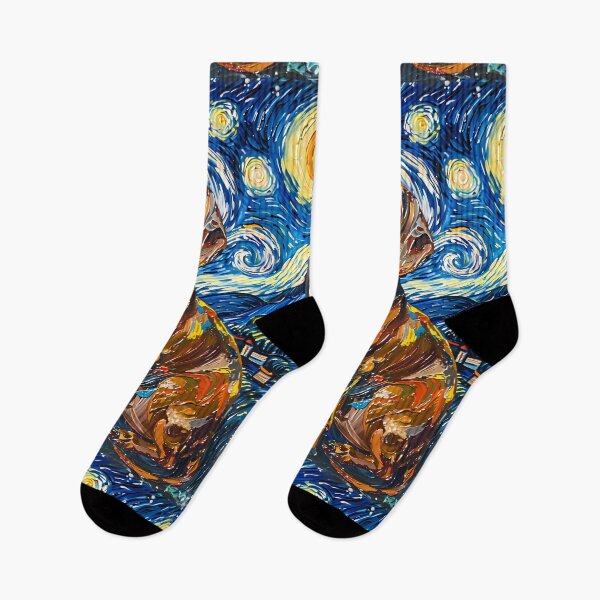 Item preview, Starry Night Dachshund Van Gogh Dog designed and sold by Vangoholic.