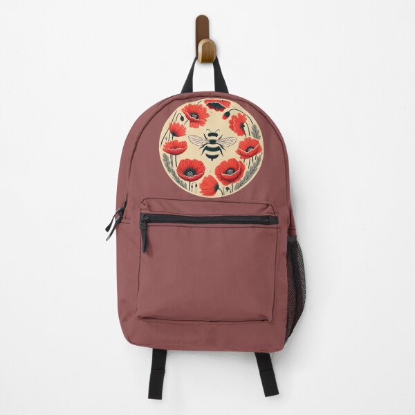 Item preview, Red Poppy Bee designed and sold by FrictionMaxxing.