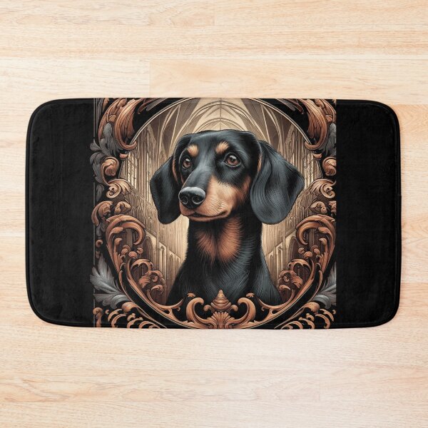 Item preview, Dachshund Gothic Portrait designed and sold by PetPaletteCards.