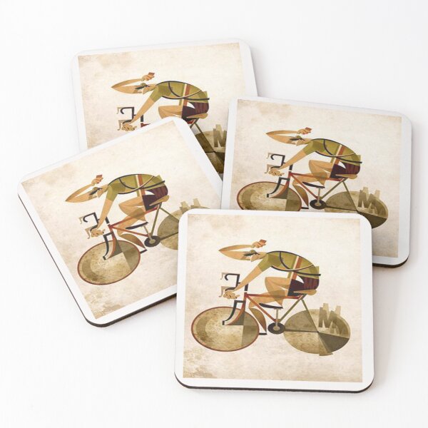 Item preview, bycicle poster redesign cubism designed and sold by Ratatatts.