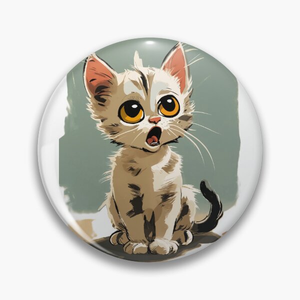 Item preview, cartoon complaining kitten designed and sold by OxiSkor.