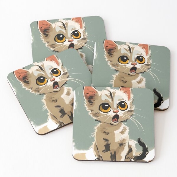 Item preview, cartoon complaining kitten designed and sold by OxiSkor.