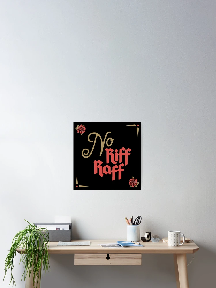 Aperçu 2 sur 3. Poster avec l'œuvre Pas de Riff Raff créée et vendue par Atom-Store.