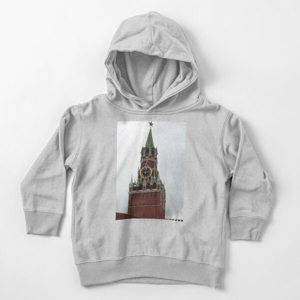 Spasskaya Tower, Moscow, weave, template, routine, stereotype, gauge, mold Toddler Pullover Hoodie